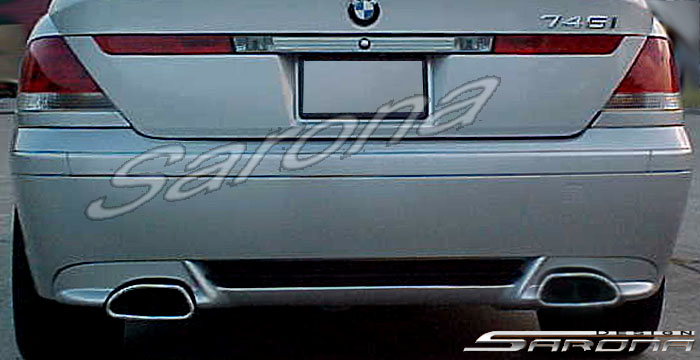 Custom BMW 7 Series  Sedan Rear Add-on Lip (2002 - 2005) - $299.00 (Part #BM-010-RA)